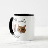 Chat de chien personnalisé visage Mug, Mug cadeau  (Devant gauche)