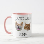Chat de chien personnalisé visage Mug, Mug cadeau (Gauche)