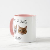 Chat de chien personnalisé visage Mug, Mug cadeau (Devant gauche)