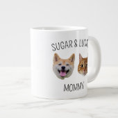 Chat de chien personnalisé visage Mug, Mug cadeau  (Devant droit)
