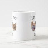Chat de chien personnalisé visage Mug, Mug cadeau  (Devant)