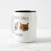 Chat de chien personnalisé visage Mug, Mug cadeau (Devant gauche)