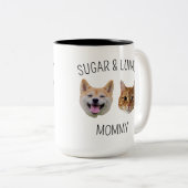 Chat de chien personnalisé visage Mug, Mug cadeau (Devant droit)