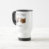 Chat de chien personnalisé visage Mug, Mug cadeau  (Devant gauche)