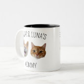 Chat de chien personnalisé visage Mug, Mug cadeau (Devant gauche)