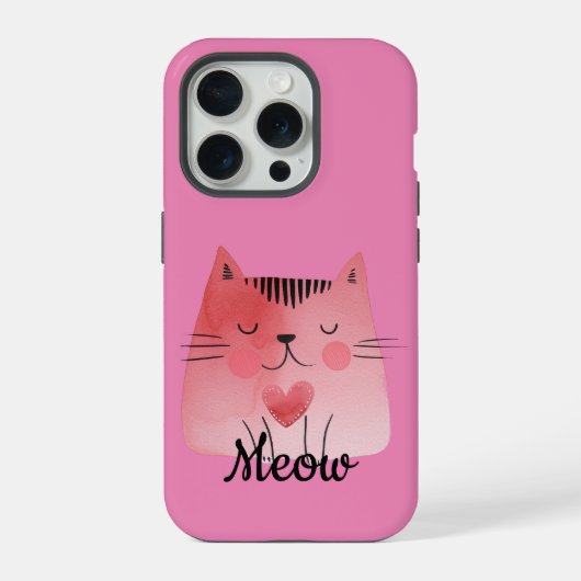 Chat de coeur rose (Verso)