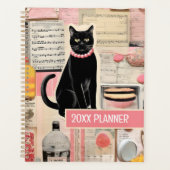 Chat de collage de musique avec gâteaux (Devant)