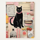 Chat de collage de musique avec gâteaux (Dos)