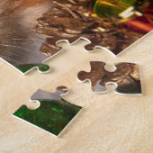 Chat de couronne de Noël (110 pièces) Puzzle de mâ (Côté)