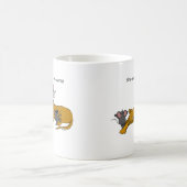 Chat de dessin et souris de danse Café Mug (Centre)