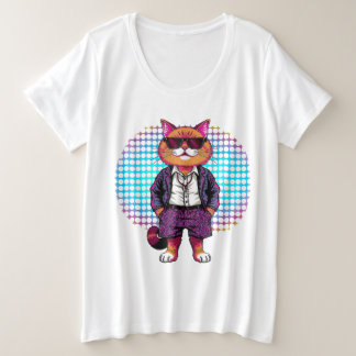 Chat de fête en lunettes de soleil - Disco Outfit