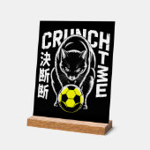 Chat de foot graphique - Décoration murale motivan (Angle)