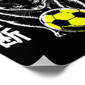 Chat de foot graphique - Décoration murale motivan (Coin)