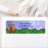 Chat de gingembre Étiquettes de adresse personnali (En situation)