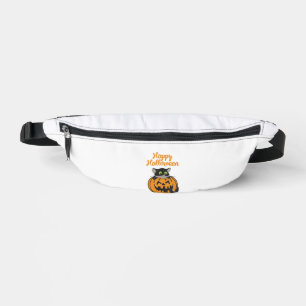 Chat de Halloween heureux Citrouille