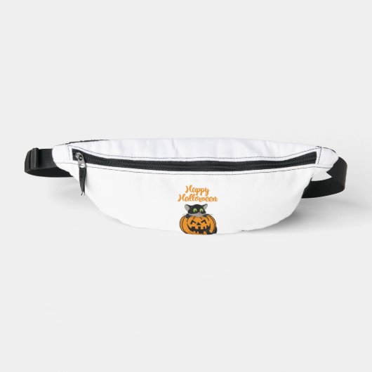 Chat de Halloween heureux Citrouille (Recto)