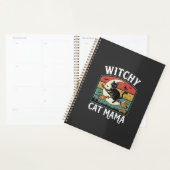 Chat de Halloween Sorcière Maman (Devant avec enveloppe)
