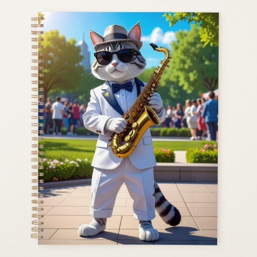 Chat de jazz cool (Devant)