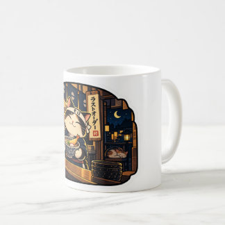 Chat de la boutique de soba — Mug dernier service