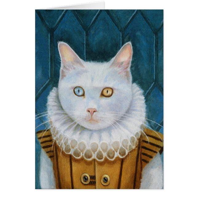 "Chat de la Renaissance" Carte blanche (Devant)