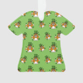 Chat de la Saint Patrick avec dessin Shamrock (devant)