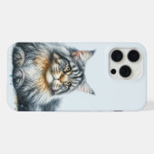 Chat de Maine Coon à l'aquarelle (Verso Horizontal)