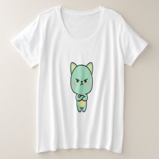 Chat de menthe grincheux – T-shirt de dessin animé