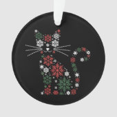 Chat de Noël a inventé des flocons de neige Drôles (devant)