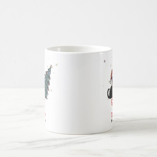 Chat de Noël à la Mug de café doux mais tordu (Centre)
