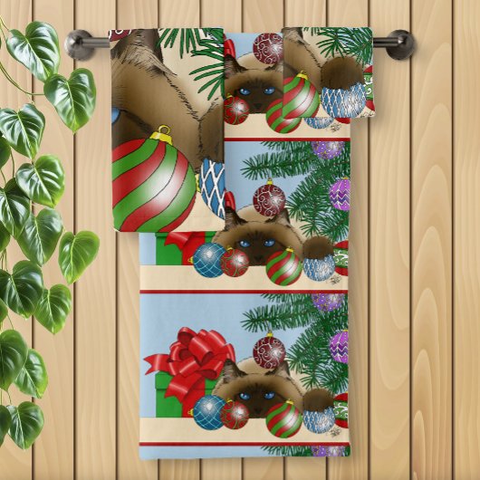 Chat de Noël boule