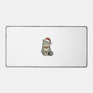 Chat de Noël Chapeau de Père Noël Dessin de Gravur