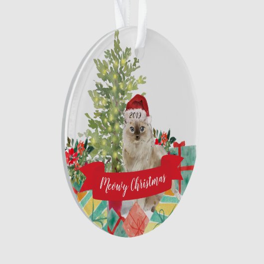 Chat de Noël de Meowy (devant)