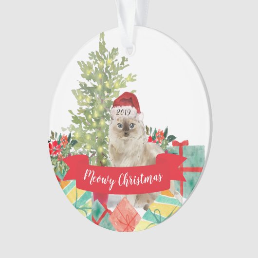 Chat de Noël de Meowy (devant)