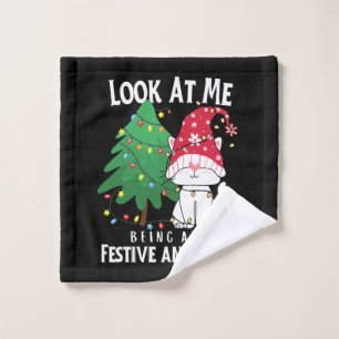 Chat de Noël drôle de choses