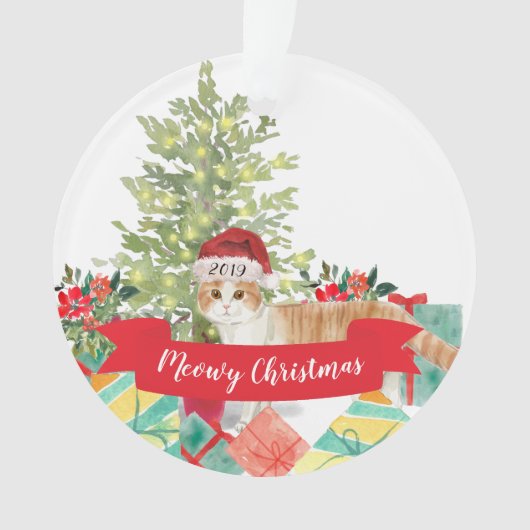 Chat de Noël écossais (devant)