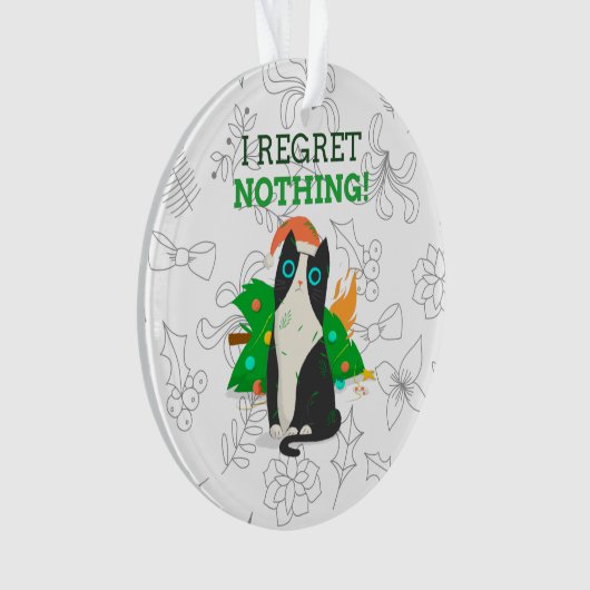 Chat de Noël grincheux (devant)