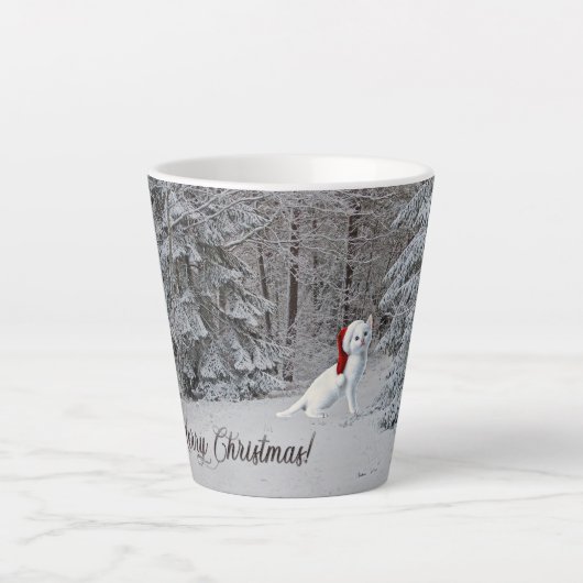 Chat de Noël Latte Mug ! (Devant)