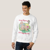 Chat de Noël - Meowry Sweatshirt de Noël (Devant entier)