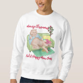 Chat de Noël - Meowry Sweatshirt de Noël (Devant)