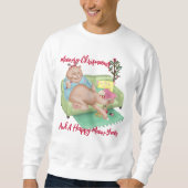 Chat de Noël - Meowry Sweatshirt de Noël (Devant)