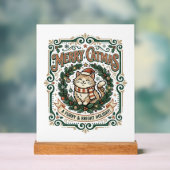 Chat de Noël Merry Catmas Chemise d'art vectoriel (Neutre)