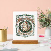 Chat de Noël Merry Catmas Chemise d'art vectoriel (Mariage)