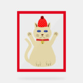Chat de Noël mignon (Recto)