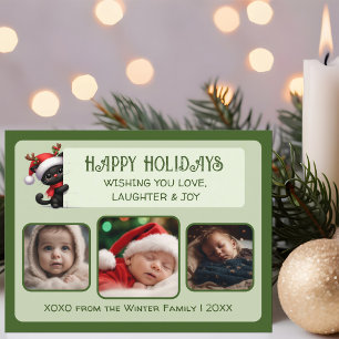 Chat de Noël mignon - Carte postale photo personna