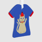 Chat de Noël mignon Nom personnalisé (devant)