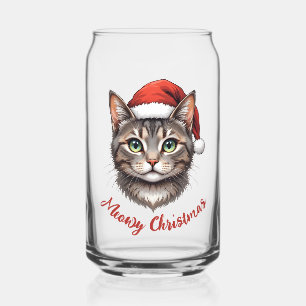 Chat de Noël mignon personnalisé avec chapeau de P