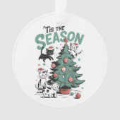 Chat de Noël Rétro C'est La Saison Meowy Catmas (devant)