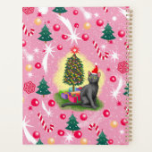 Chat de Noël rose (Dos)