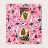 Chat de Noël rose (Outside Unfolded)