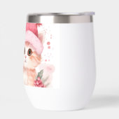 Chat de Noël rose mignon Motif (Gauche)